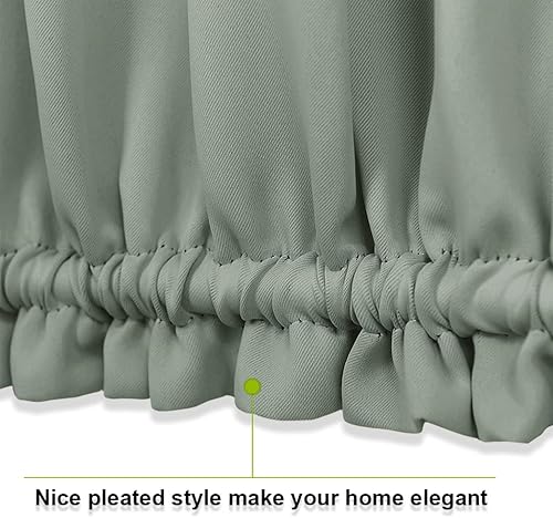 Miniatura 4 de PONY DANCE Cortina de puerta para ventana de puerta, cortinas de puerta delantera para ventana pequeña, persianas de privacidad para cortinas de luz