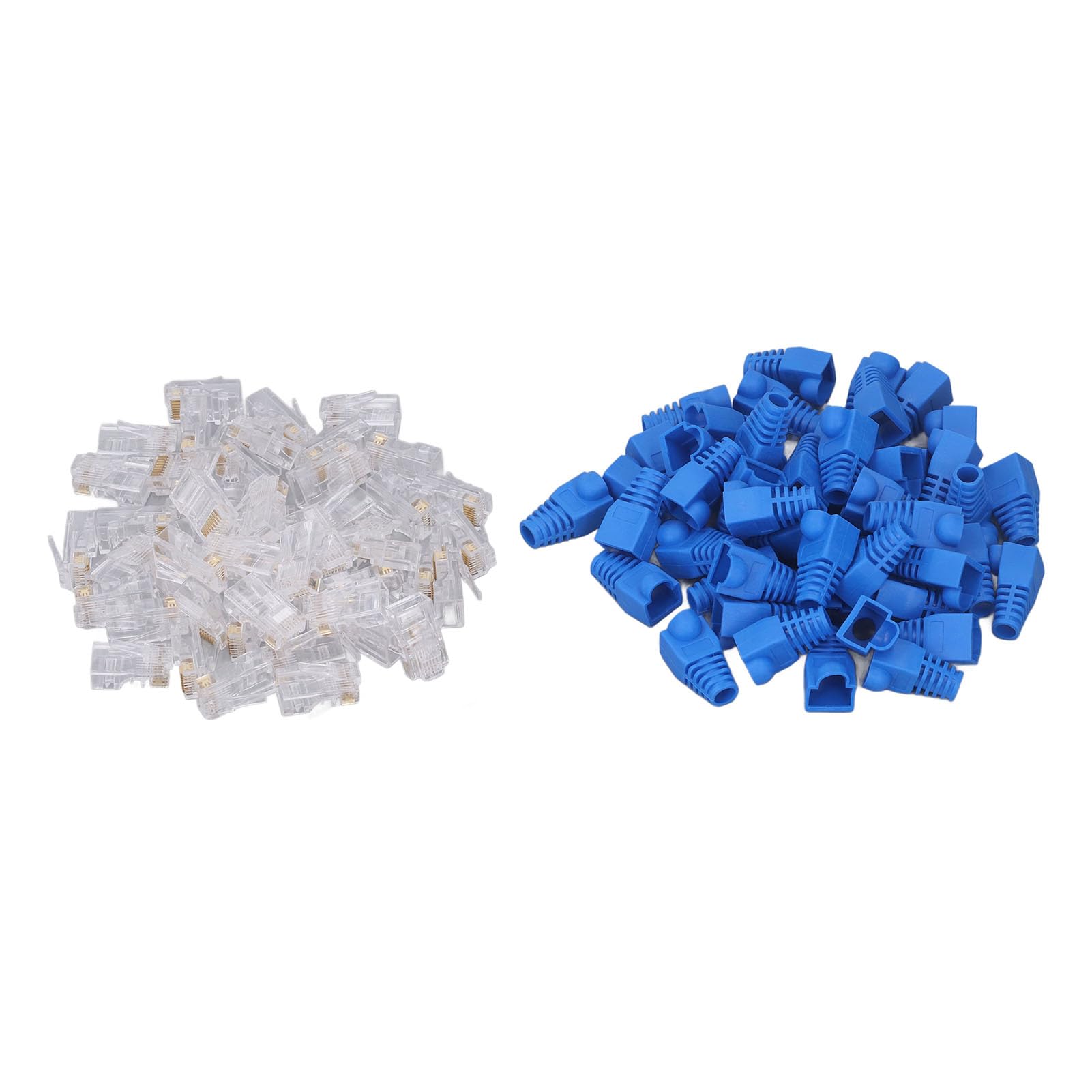RJ45 Kit d'outils de sertissage RJ45 Cat6 6p8p Ratchet à travers le réseau Cable Câble Fribilles Crystal Head Trimping Tools