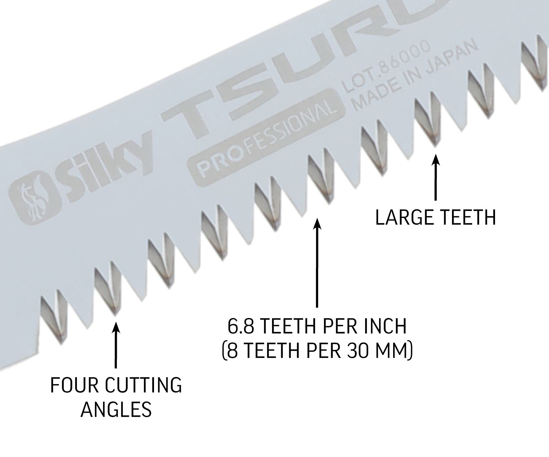 Silky Lama di ricambio solo TSURUGI Lama dritta 300 mm denti grandi (451-30)