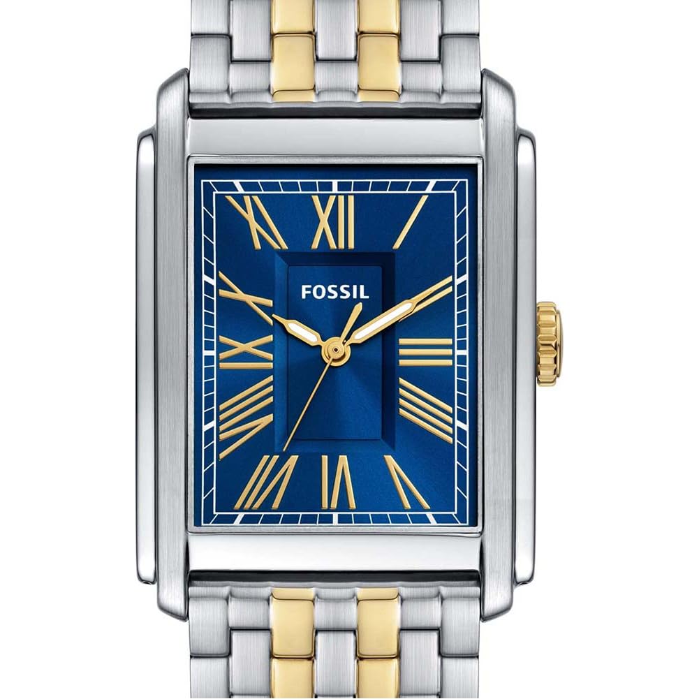 FOSSIL Orologio Carraway da uomo, Movimento al quarzo a tre lancette con cinturino in pelle o acciaio inossidabile