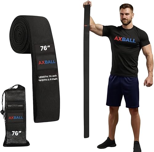 AXBALL Bandas de alta resistencia de alto rendimiento de 76 pulgadas de longitud extendida para entrenamientos de fuerza, movilidad y pliométricos