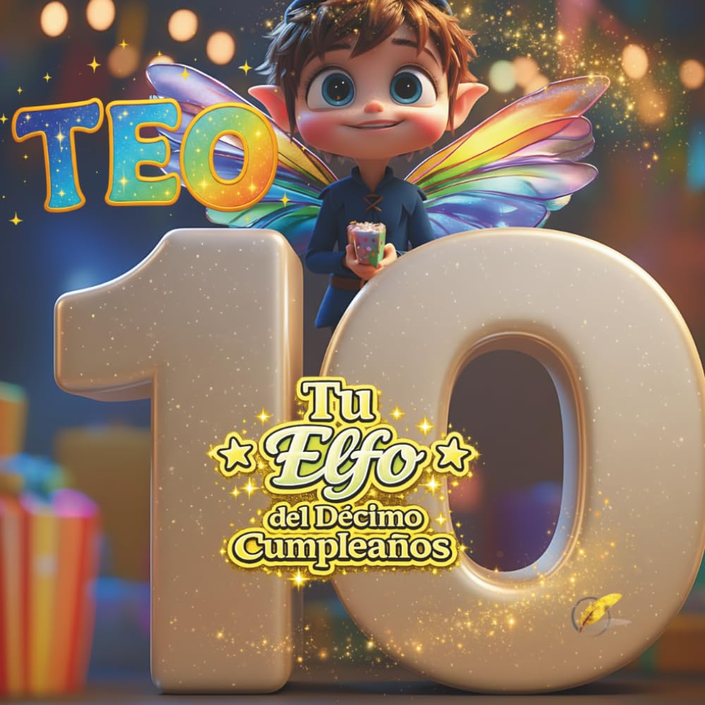 TEO, TU ELFO DEL DÉCIMO CUMPLEAÑOS: Libro personalizable para niños y niñas de 10 años – Regalo original para el décimo cumpleaños y recuerdo del décimo año de vida.