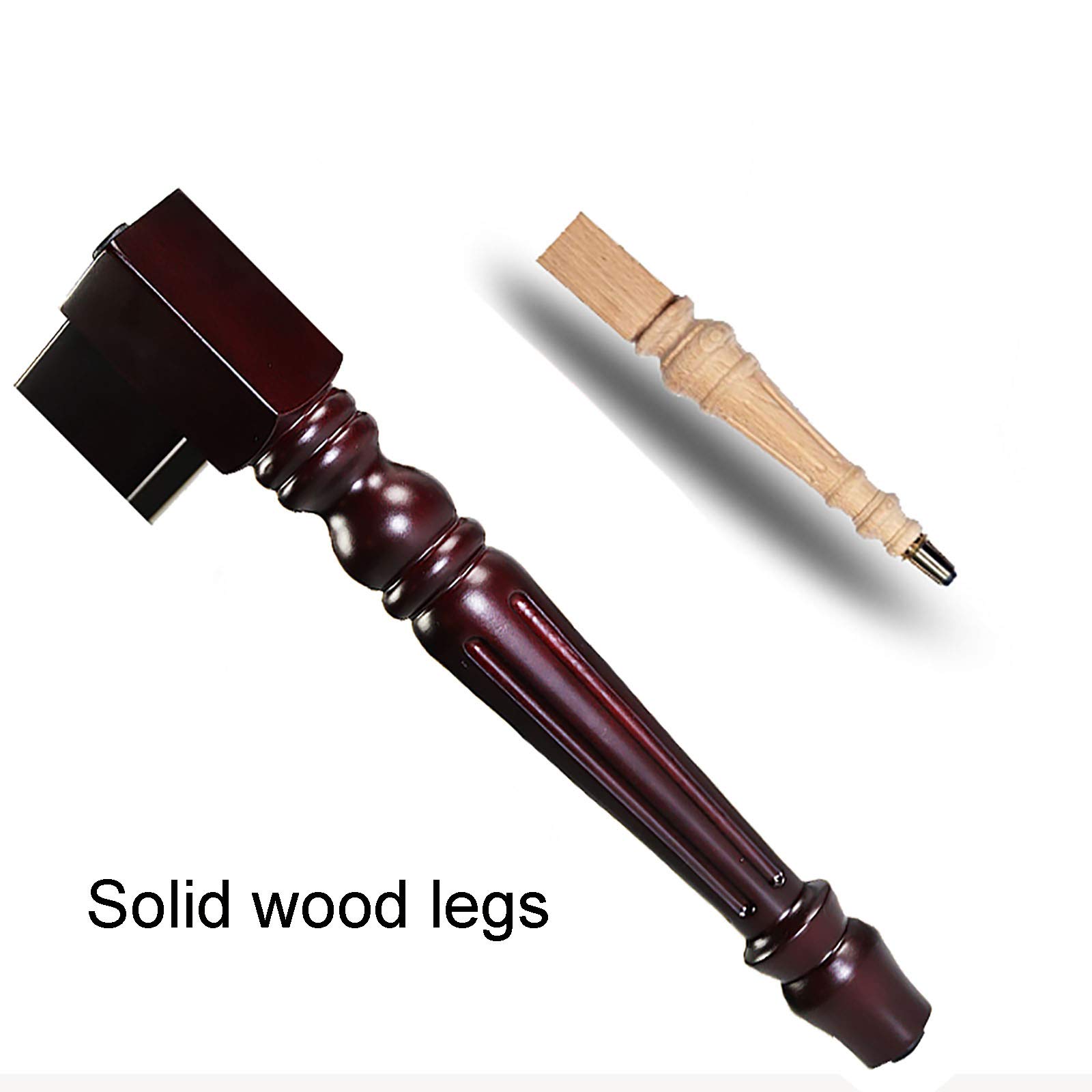 sdneNest Taburete de madera para piano con cojín de altura ajustable para teclado, tocador, tocador, impermeable, rango de color marrón, 46 a 56 cm, marrón