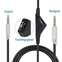 Vista 2 de Cable de repuesto para auriculares Astro A40A40TRA10, cable auxiliar con control de volumen 2.0 M 6.5 pies, compatible con Xbox-one PC Ps4, etc.