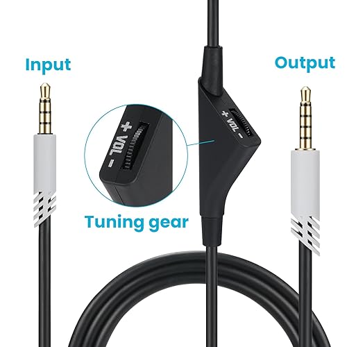 Miniatura 2 de Cable de repuesto para auriculares Astro A40A40TRA10, cable auxiliar con control de volumen 2.0 M 6.5 pies, compatible con Xbox-one PC Ps4, etc.