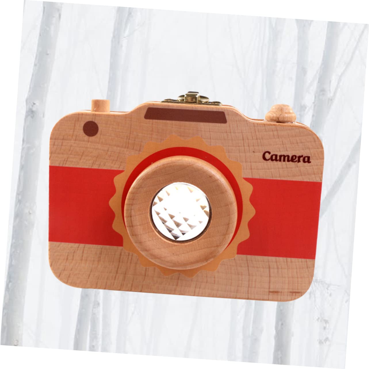 Toyvian 1pc Wooden Camera Baby Tooth Storage Box Baby Tooth Boxes for Children Milk Organizer Souvenir