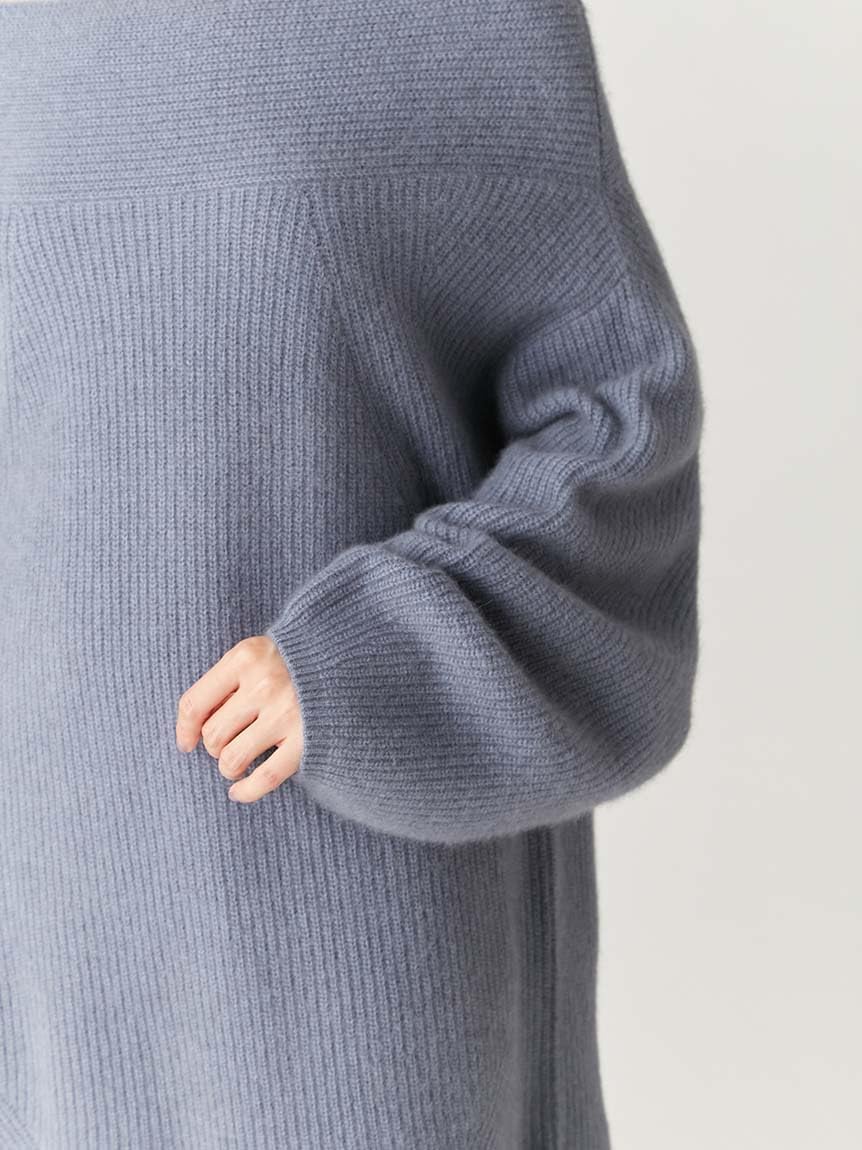 Amazon.co.jp: [フレイ アイディー] オフショルニットミニワンピース