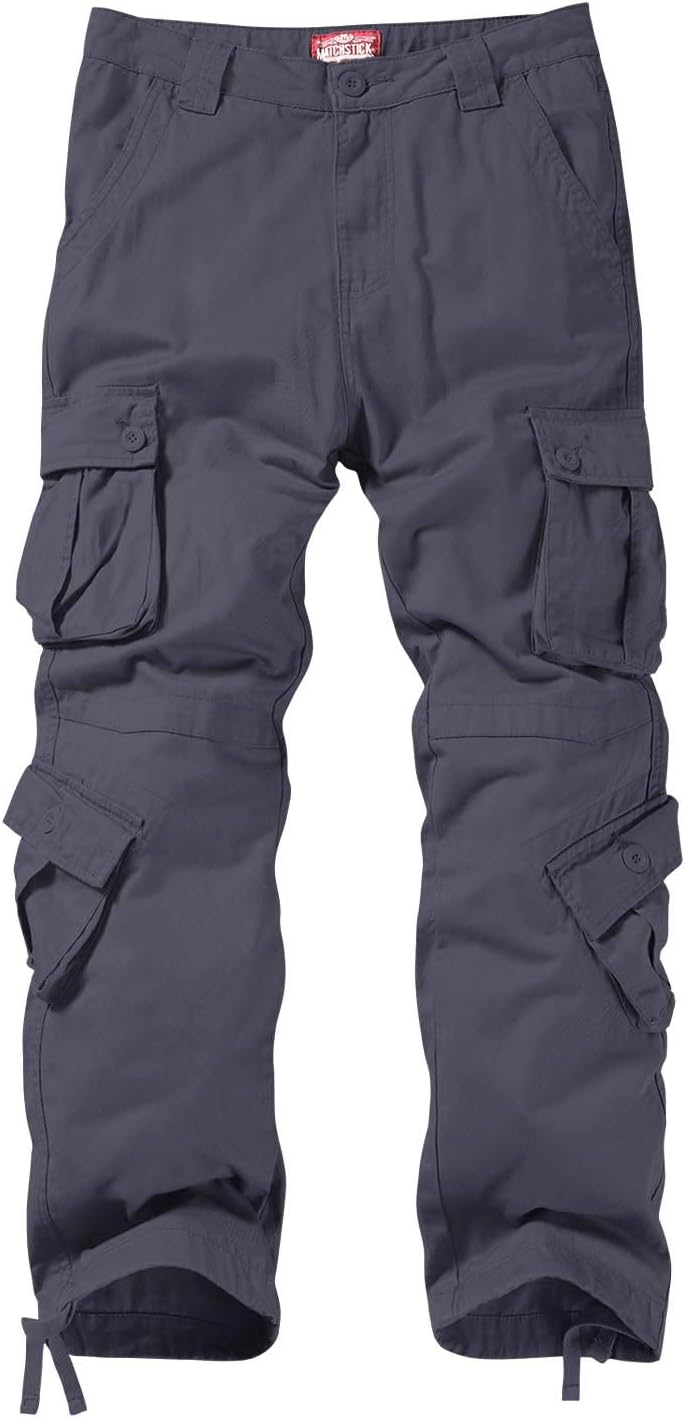 Match Men's Wild Cargo Pants 36 6053 Gray