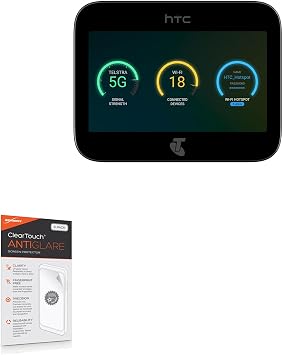 BoxWave Screen Protector Compatible With HTC 5G Hub - ClearTouch Anti-Glare 2-Pack, Anti-Fingerprint Matte Film Skin