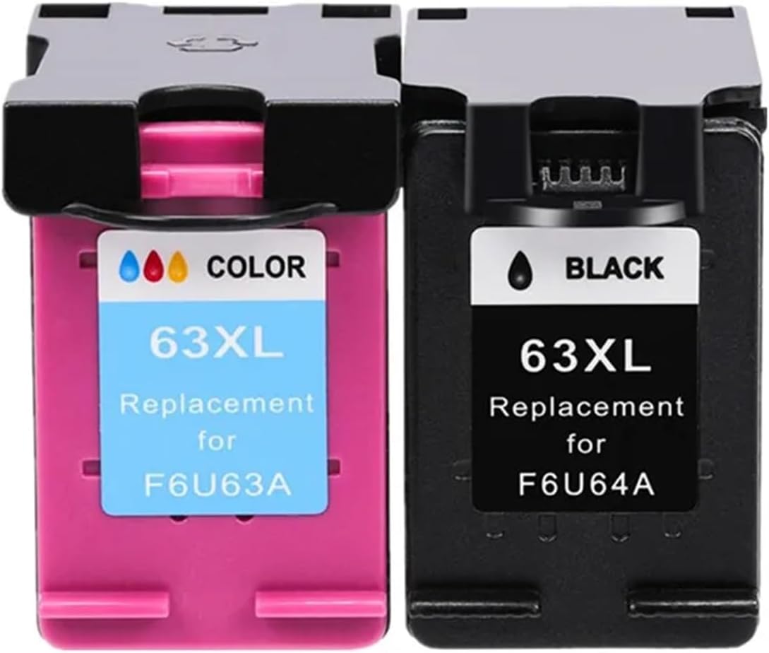 63 63XL Remanufactured Ink Filter Element for Printer 1110 1112 2130 2131 2132 2133 2134 3630(1 Black 1 Color)
