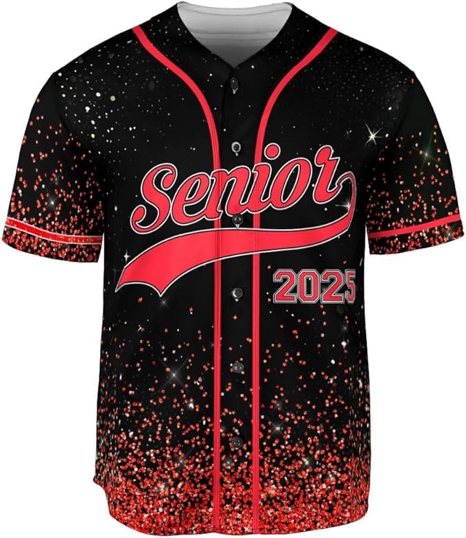 Personalized Senior 2025 Baseball Jersey Name & Photo, Custom Senior 2025 Shirt, Senior Shirts Class of 2025 Graduation Gifts 2 Multicolor