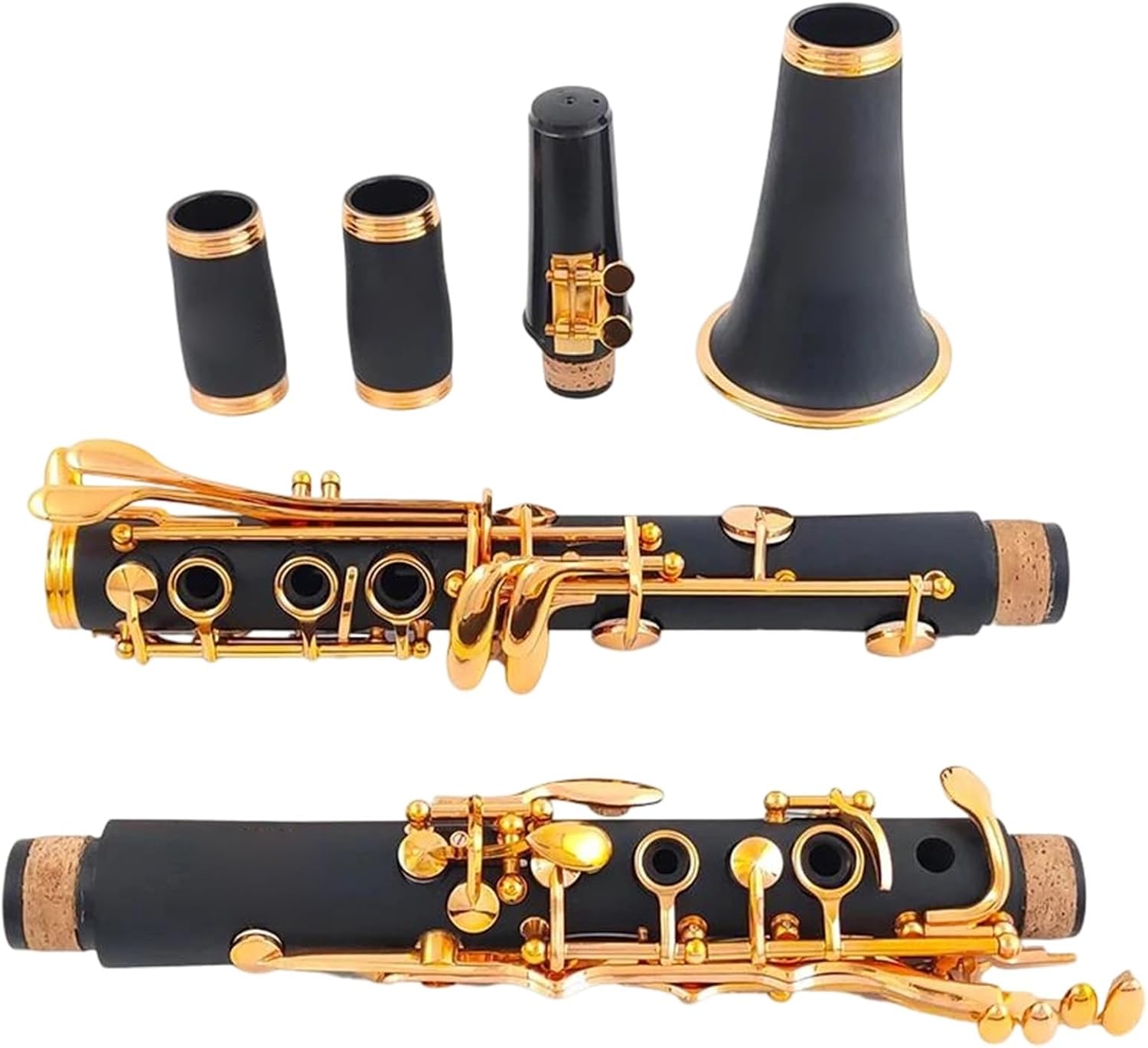 Clarinet for Adult Beginners Bb Clarinet Gold 17 Key Instrument