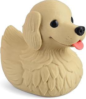 Golden Retriever Duck Figurine – Dog Duck Car Dashboard Décor, Collectible Gift for Dog Lovers, Duck for Ducking, Duck for...