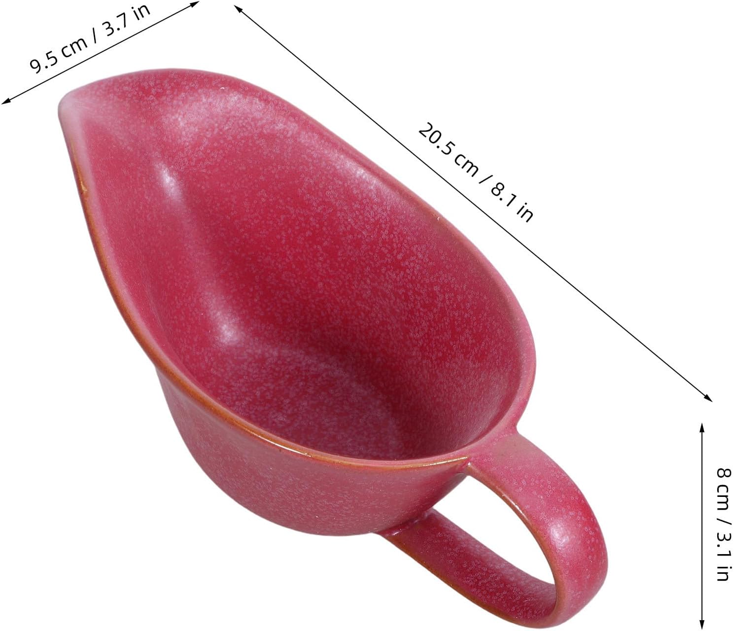 Ipetboom Saucy Gravy Boat Dish, Milk Creamer Jug, Pink