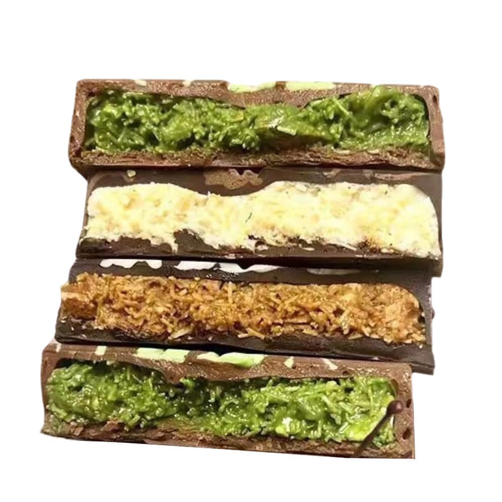 ドバイチョコ 濃厚な外殻 サクサクの内芯 優質なジャム フィックス ドバイ チョコレート fix dessert chocolate coklat dubai 本物 詰め合わせ (合計6袋, 40克ピスタチオ味+40克ヘーゼルナッツ味+40克ココナッツクラッカー味)