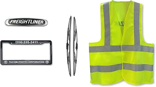 Miniatura 7 de KOZAK Guardabarros de campana de fibra de vidrio para pasajero derecho + espejo cromado para capó y ventilación lateral para capó, color negro con