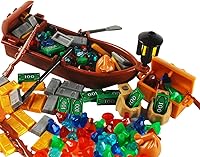 Vista 5 de 160 piezas de bloques de construcción pirata, accesorios de sedería, juego de cofre del tesoro, kit de ladrillos de construcción, juego
