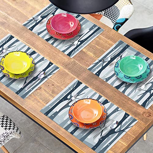 Set de table flocon de neige pour protéger les tables des plats chauds et rayures - 8