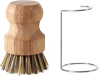 ディッシュブラシ - 木製ハンドルスクラバー、排水ラック付き毛クリーニングツール、ナチュラルキッチンシンククリーナーポットパンブラシ |家庭衛生に欠かせないのは食器、バスルーム