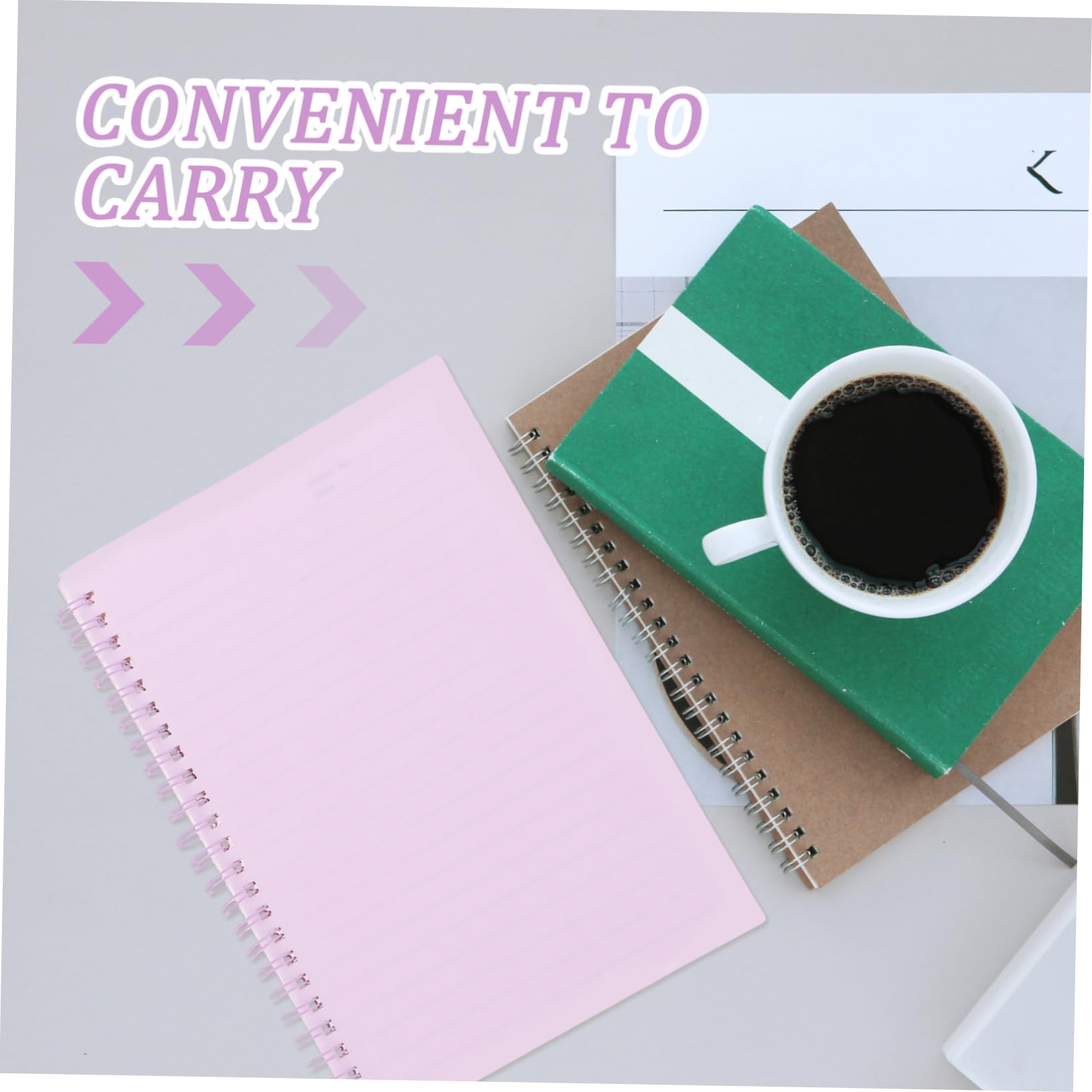 STOBOK 5pièces Cahier Spiralé Avec Pages Lignées Lot De Notebooks Pour Et Bureau Fournitures Scolaires Organisées