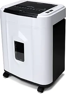 Aurora AU120MB 120-Sheet Auto Feed High Security Micro-Cut Paper Shredder / 30 Minutes (White/Black)