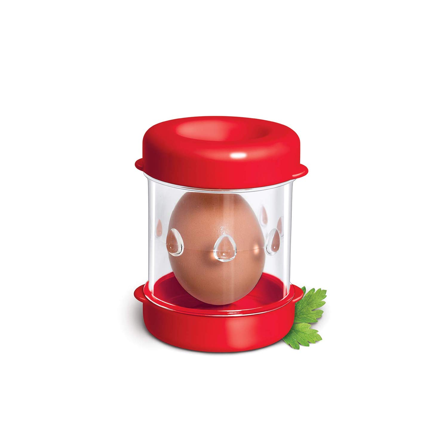 Manual Hand Boiled Egg Peeler Kitchen Gadgets Household Shelling Tool (Red)