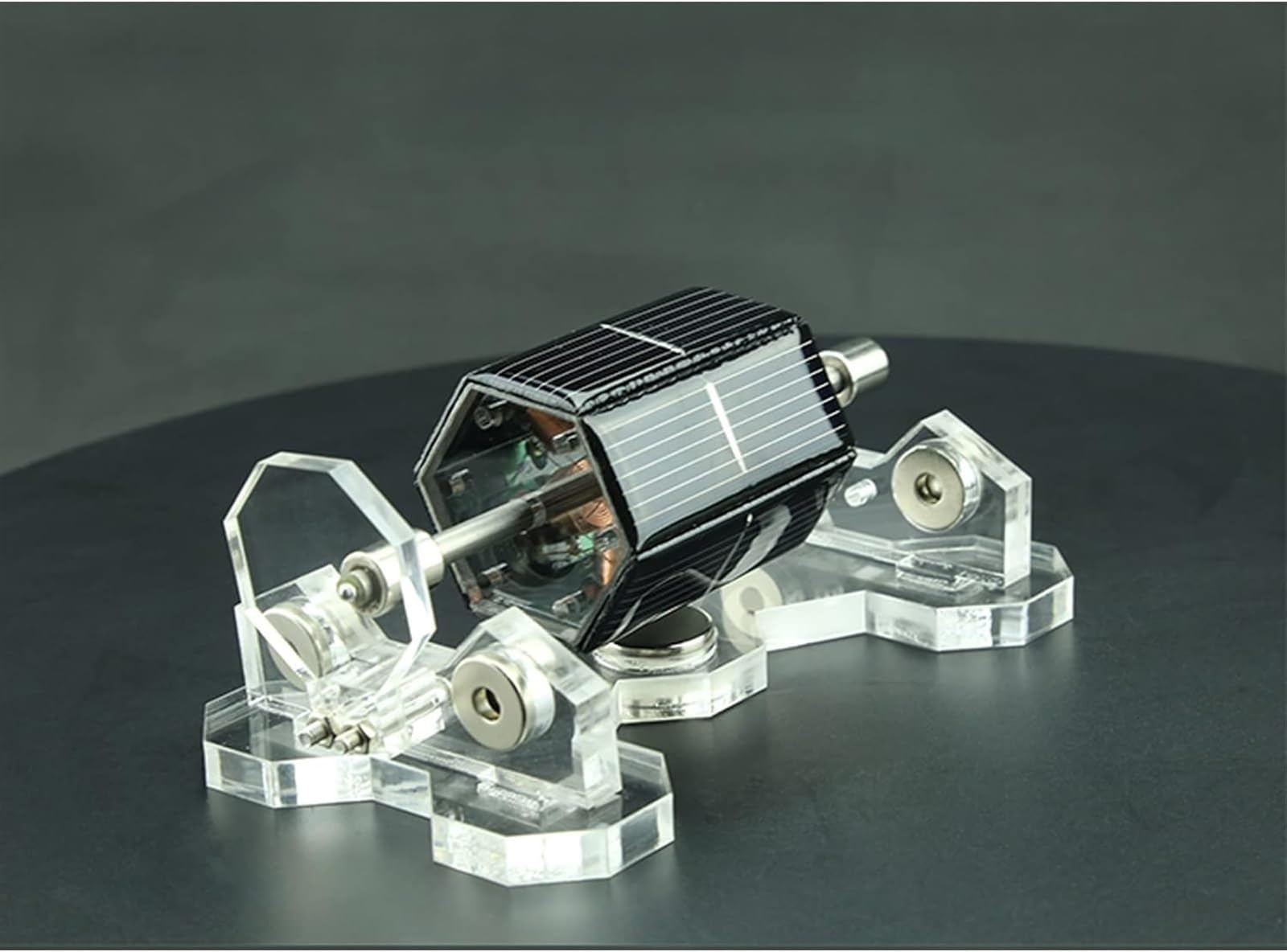 Motor Solar de levitación magnética de doble hoja, novedoso diseño Biaxial, regalo DIY|Piezas Motor Solar de levitación magnética de doble hoja, novedoso diseño Biaxial, regalo DIY|Piezas