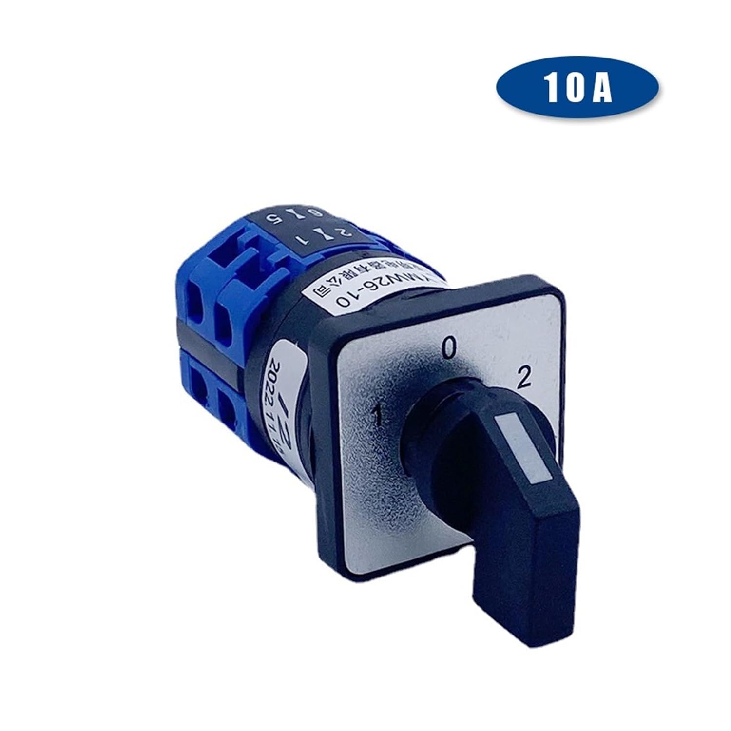 LW26-10/2 Rotary Cam Switch 10A Transfer Multi Positions Two Section Levels LW28 Changeover Selector(White)