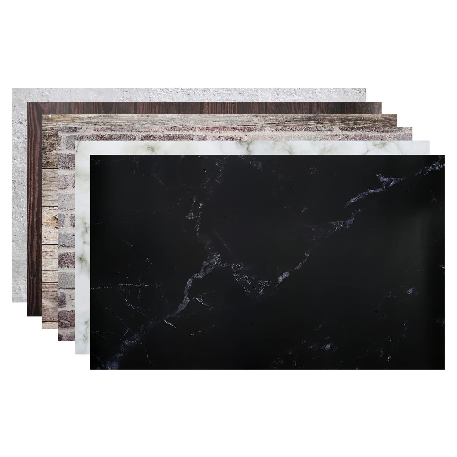 Photo 1 of PATIKIL 34"x21" Double-Sided Wall Photography Background, 6 Pack 6 Styles Waterproof Paper Backdrop for Photo Studio