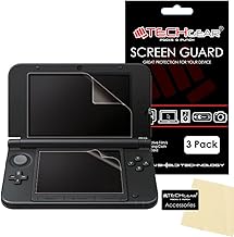 [3 Pack] Nintendo 3DS XL Top & Bottom CLEAR Screen Protectors with Cleaning Cloth - ALSO for New 3DS XL released November 2014