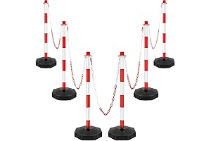 Driveway Chain Barrier: Ensure Safety and Order with our Traffic Control Cone Posts