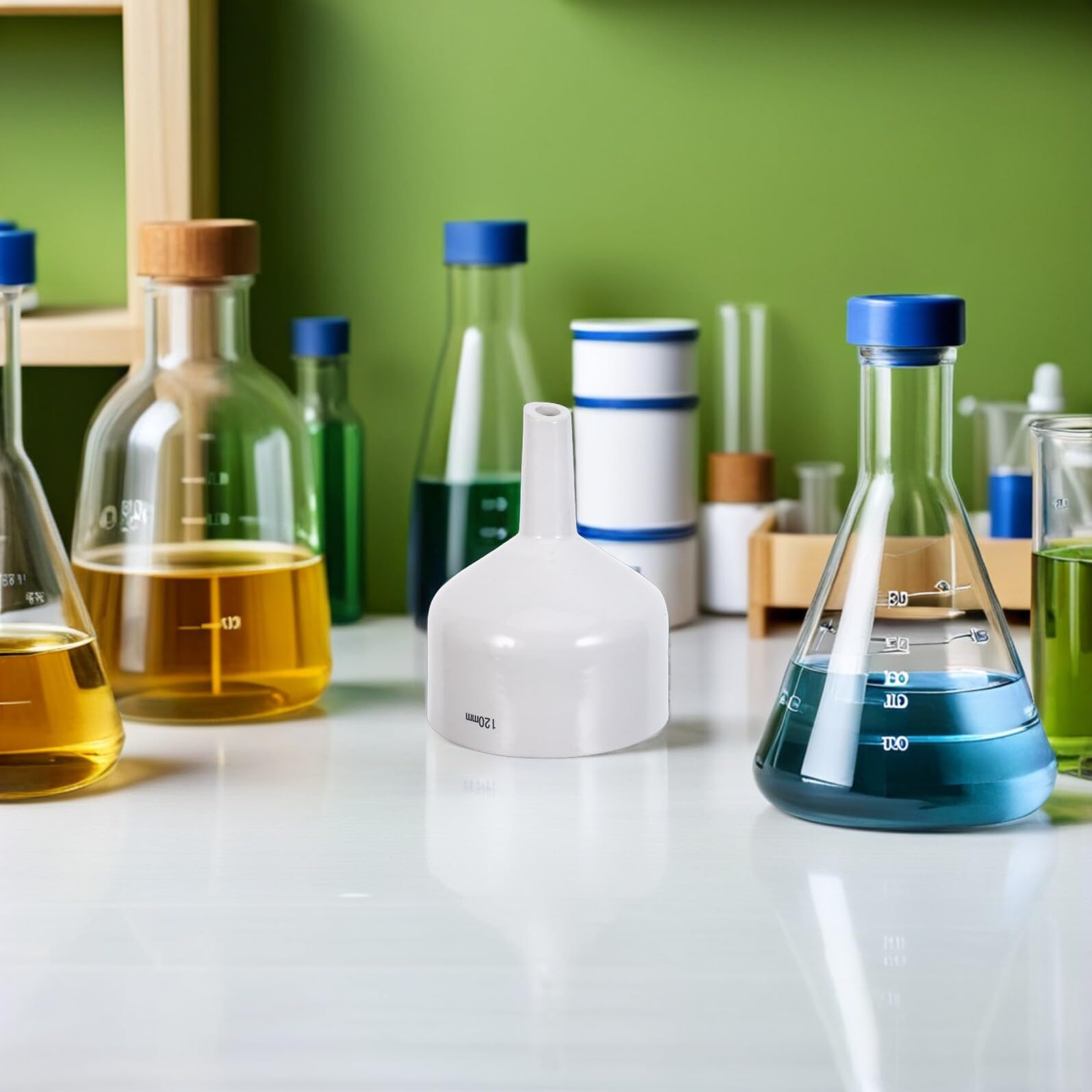 Ipetboom Embudo Buchner de Porcelana para Filtración de Laboratorio Material Químico de Alta Pureza Diseño Optimizado para Flujo Multifuncional para Cocina y Laboratorio