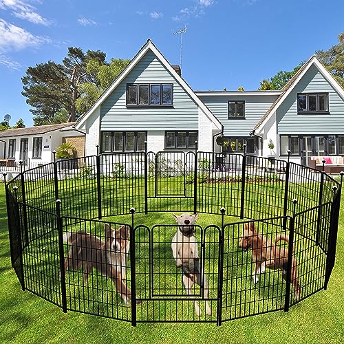 IGOOUO Dog Playpen Outdoor/Indoor for Medium/Large Dogs 36'' High, Heavy ...