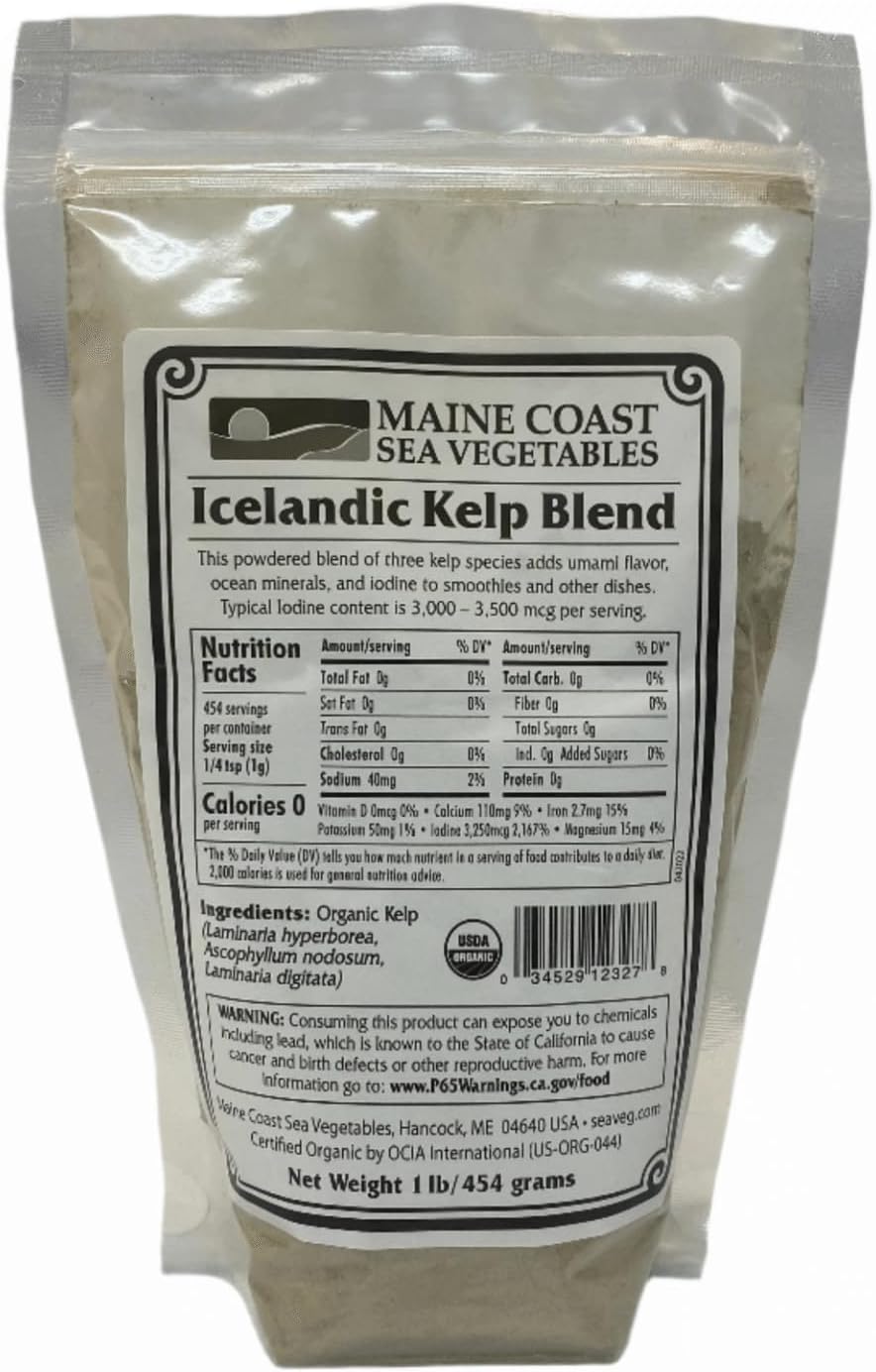 Kelp Powder "Icelandic Kelp Blend" - Organic - 1 LB