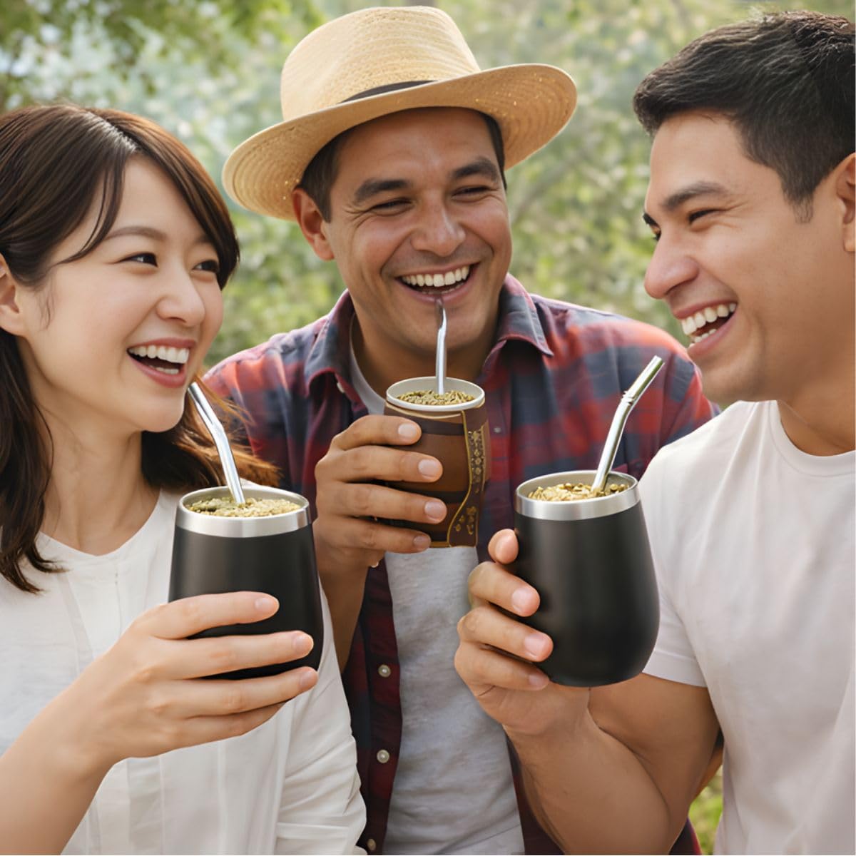 Amazon.co.jp: PITAPURO マテ茶カップ マテ茶茶器 ステンレス製 360ml