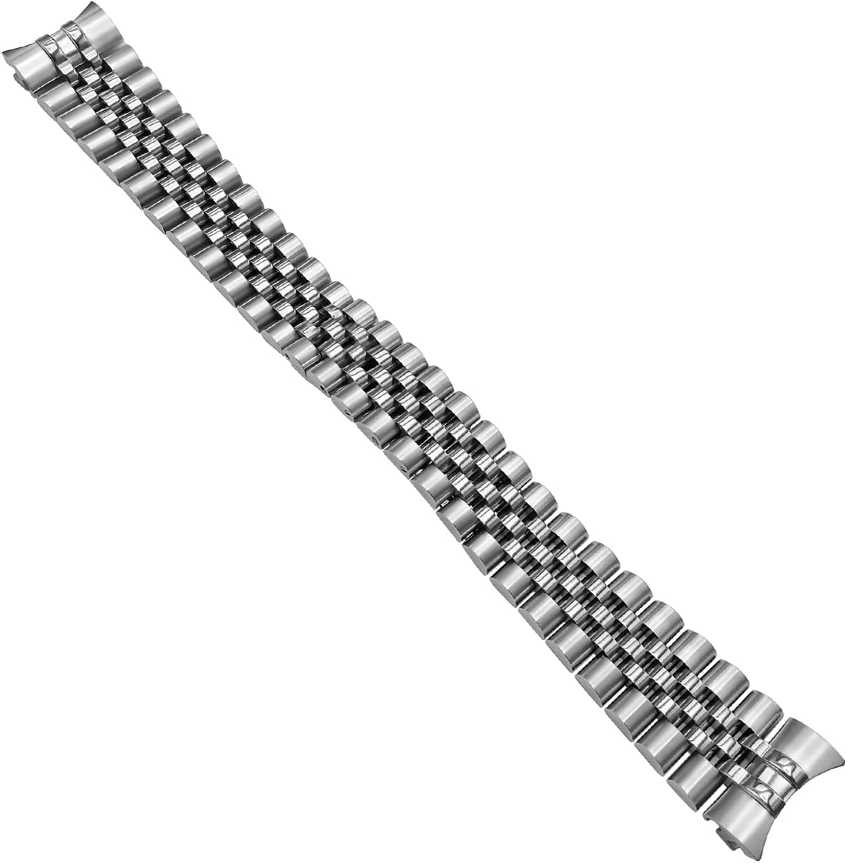 Jubilee Watch Band Solid Link Replacement For Rolex Datejust 16233 16220 14270 16200 16234 Hidden Clasp Heavy Stainless Steel 20Mm