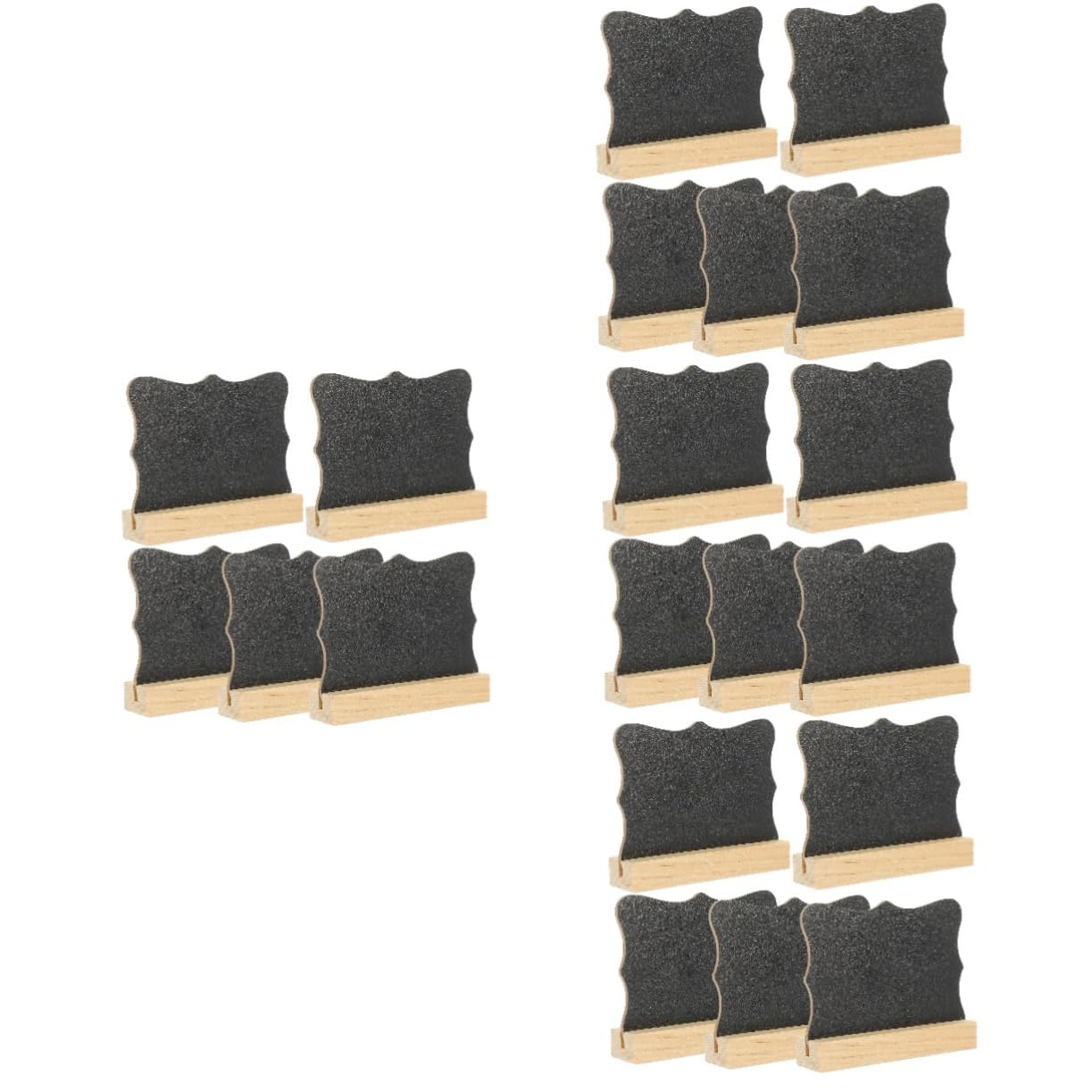 DOITOOL 4 Ensembles Mini Tableaux Bois Double Face Pour Messages Pour Décoration De Buffet Mariage Anniversaire Et Boutique 5 Pièces * 4