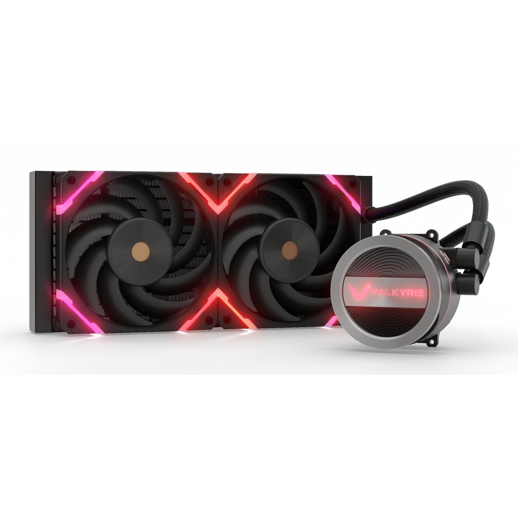 Zestaw Watercooling AIO Valkyrie Dragonfang RGB - 240 mm (czarny)