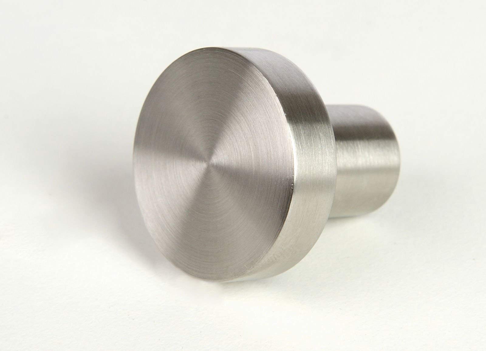 SOTECH 10 Stück Möbelknöpfe EK03 Ø 30 mm Edelstahl gebürstet Möbelknauf