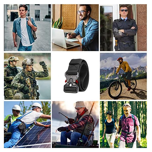 Men's Belts, tactical belts, Military Training Belt With Adjustable Knot And Quick Release Buckle4