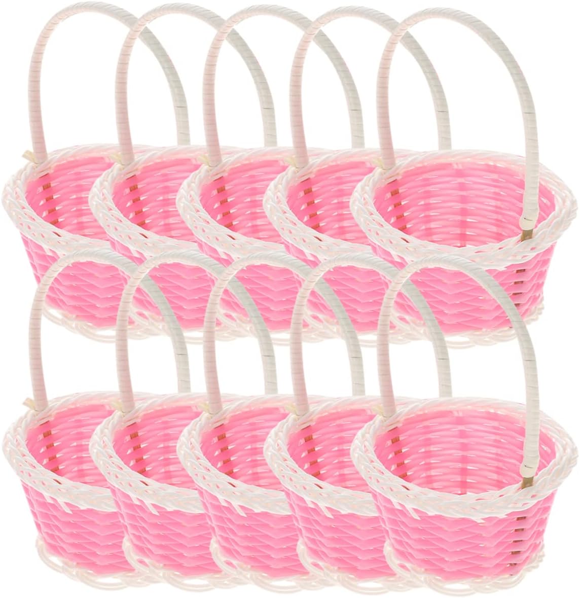 10pcs Rattan Shopping Basket Weave Basket Mini Basket Small