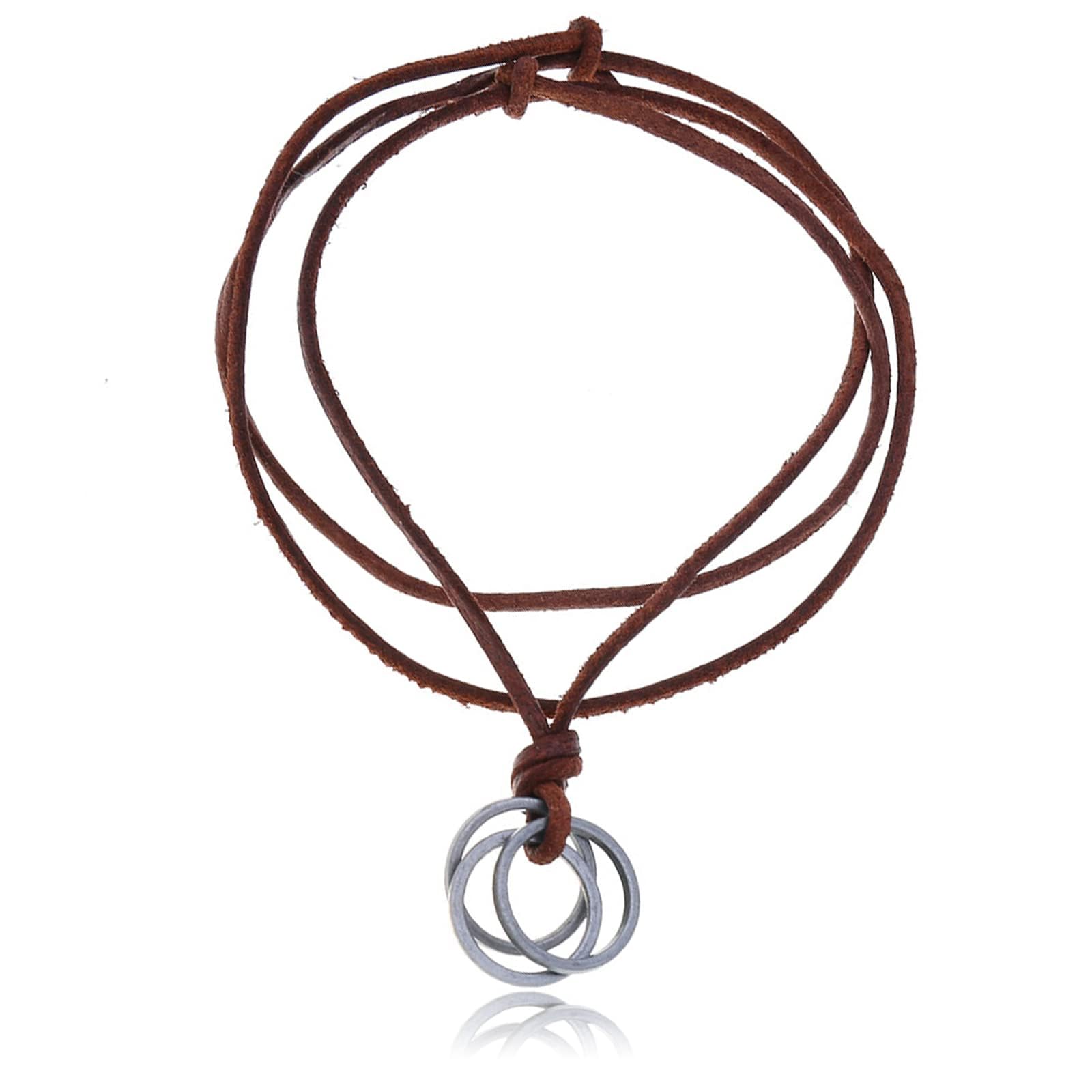 Roe Dolph Boho Choker Necklaces for Women Country Concert Outfits Accessories Brown Suede Choker Necklace Trendy Layered Leather Cord Necklace Western Turquoise Necklace Boho Western Jewelry Outfits