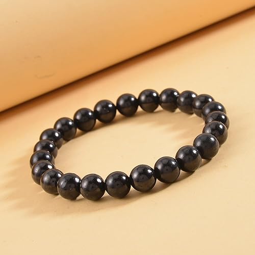 Miniatura 2 de SHOP LC DELIVERING JOY Beads Pain Relief Meditation Anxiety Karelian Shungite Stretch Beaded Bracelet for Women Jewelry Birthday for Women
