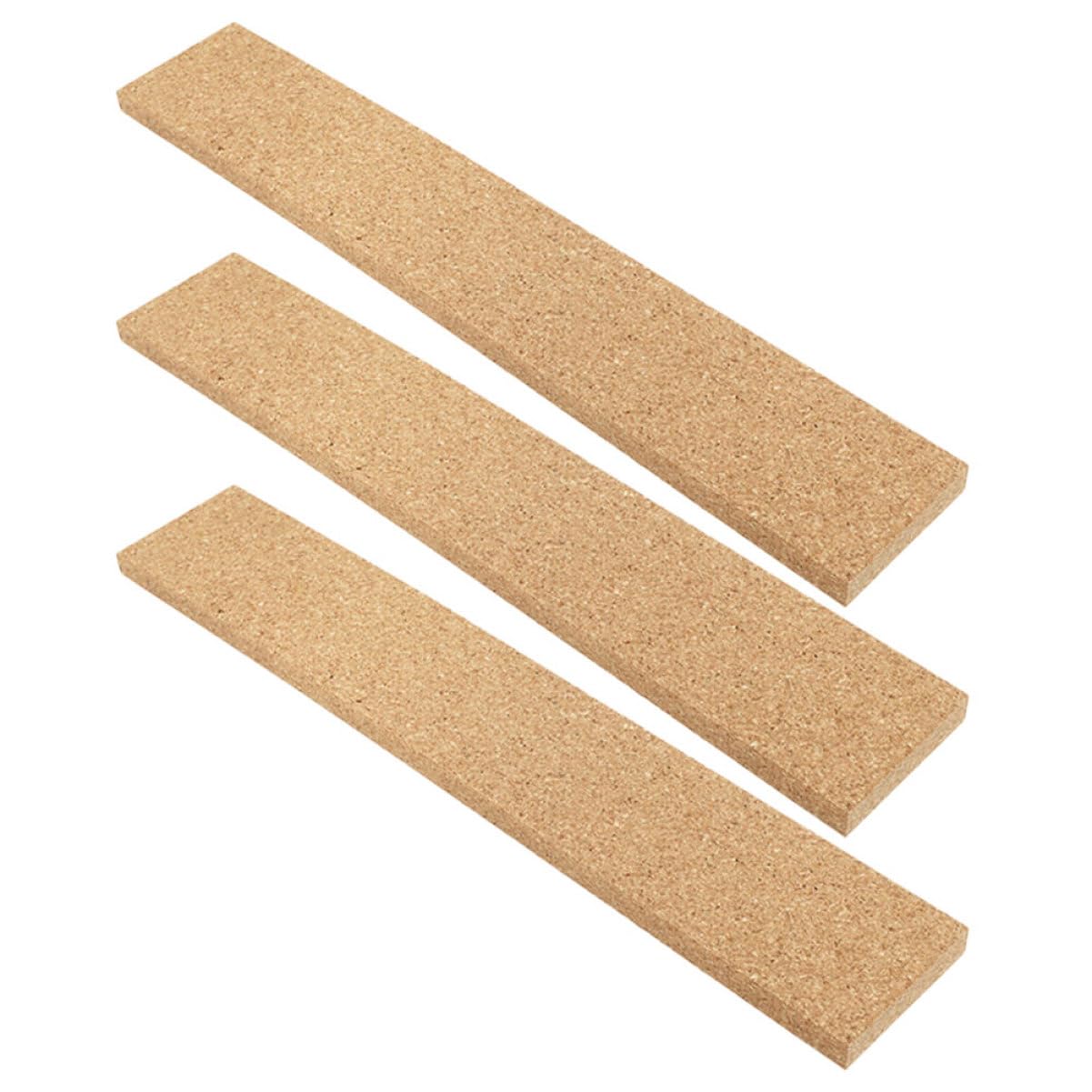 Strisce Di Sughero Autoadesive 38x5 Cm - Set Da 6 Con 50 Puntine, Per Ufficio, Casa E Scuola