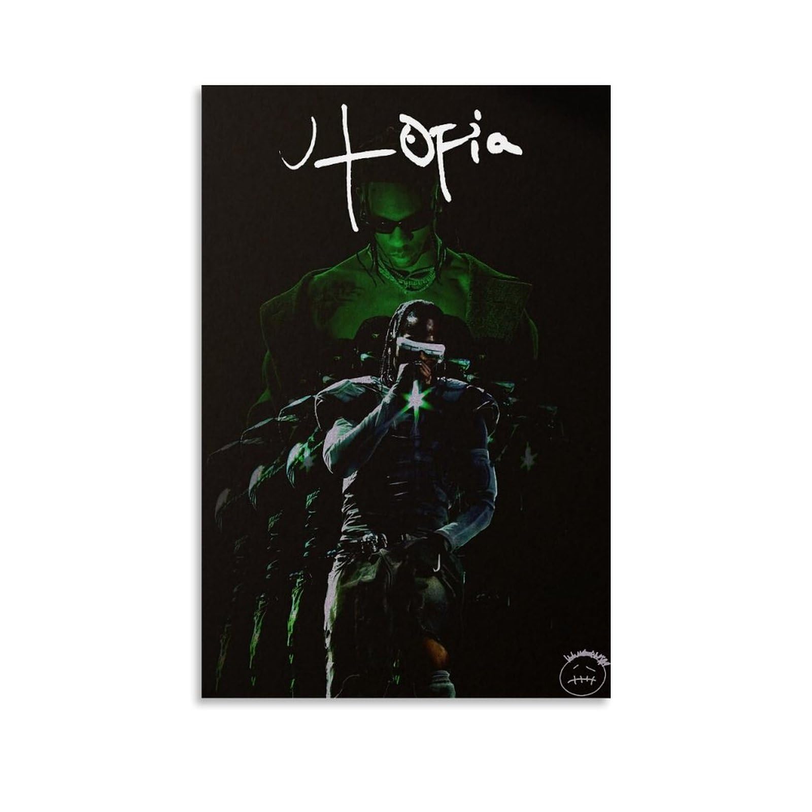 WEIJUNMAOYI Travis Scott Limited Poster Canvas Poster Poster Wall Art Canvas Posters Room Decorative Aesthetic Poster Print Decor Posters 12x18inch(30x45cm) Unframe-style