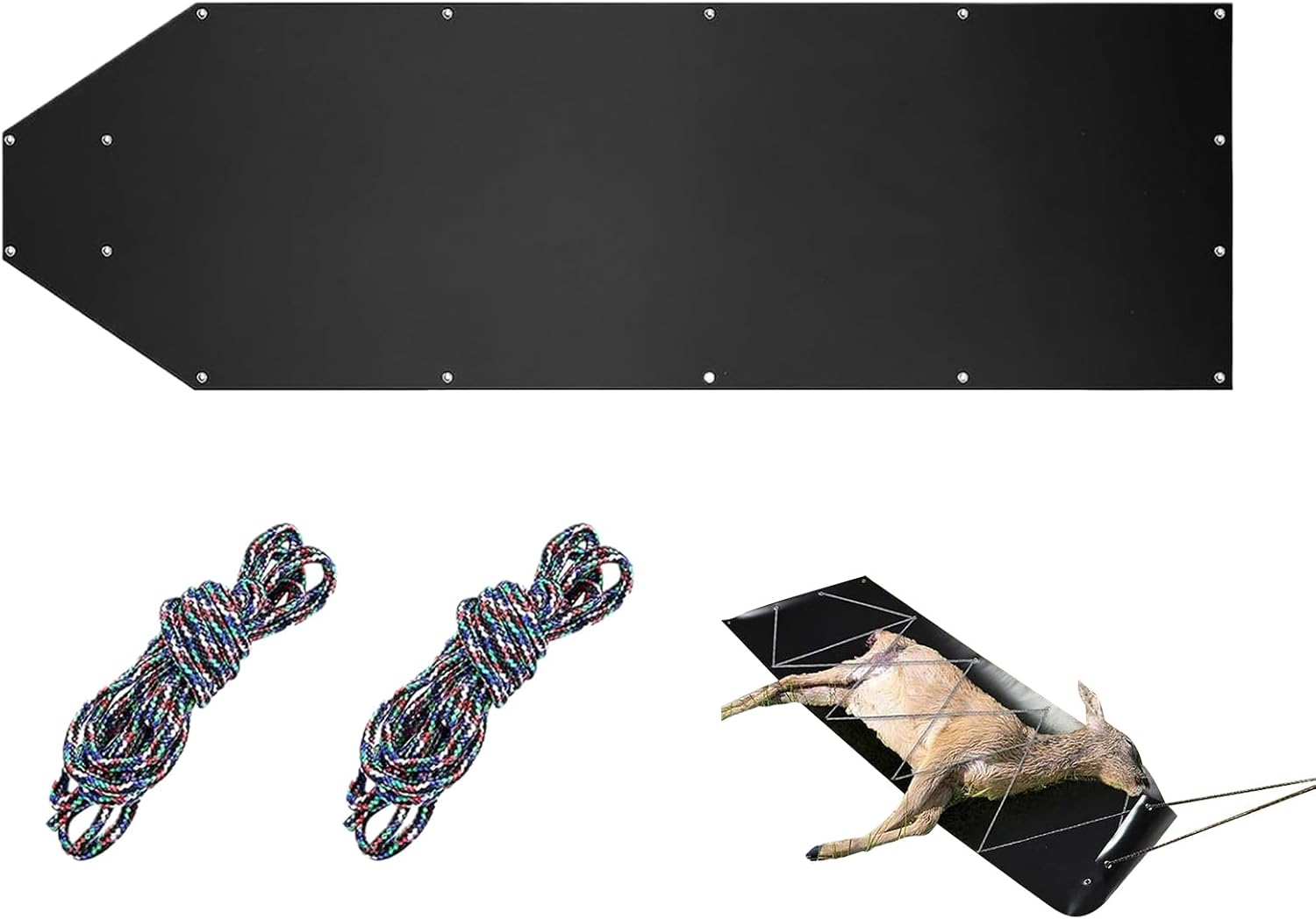 Hunting Sled Multi-Purpose Tear-Resistant Hauling Dragging Transport | Heavy Duty Game Hauler With Rope for Transport Outdoor Hunter Men Snow Beach Sandy Ground Quarry Decoy Log Moving Ice