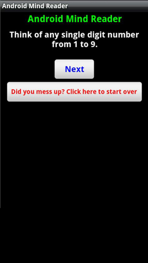 Android Mind Reading Trick - App on Amazon Appstore