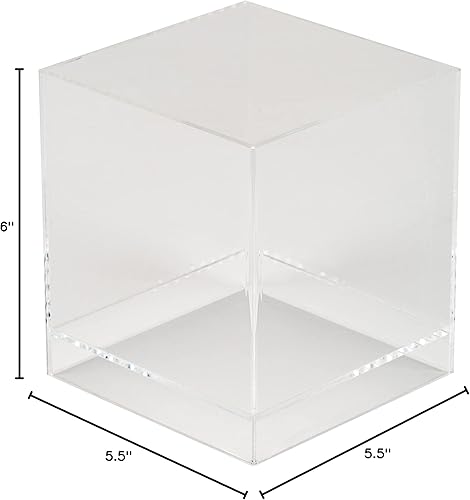 Miniatura 6 de Organize It All Cubo acrílico transparente multiusos  Dimensiones 5.5 x 5.5 x 6 pulgadas  Almacenamiento decorativo  Escritorio  Organizador para el