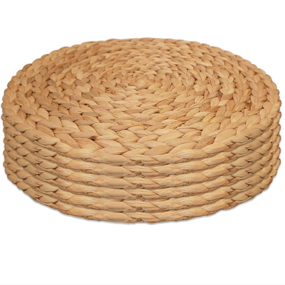 Napperons ronds en jacinthe d'eau pour mariages et repas de cuisine chaleureux