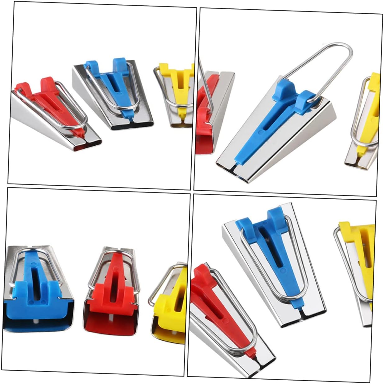 Uonlytech 6pcs Fabric Bias Tape Maker Set Binding Tool Kit for Quilting and Sewing Includes for Crafting and Patchwork Projects